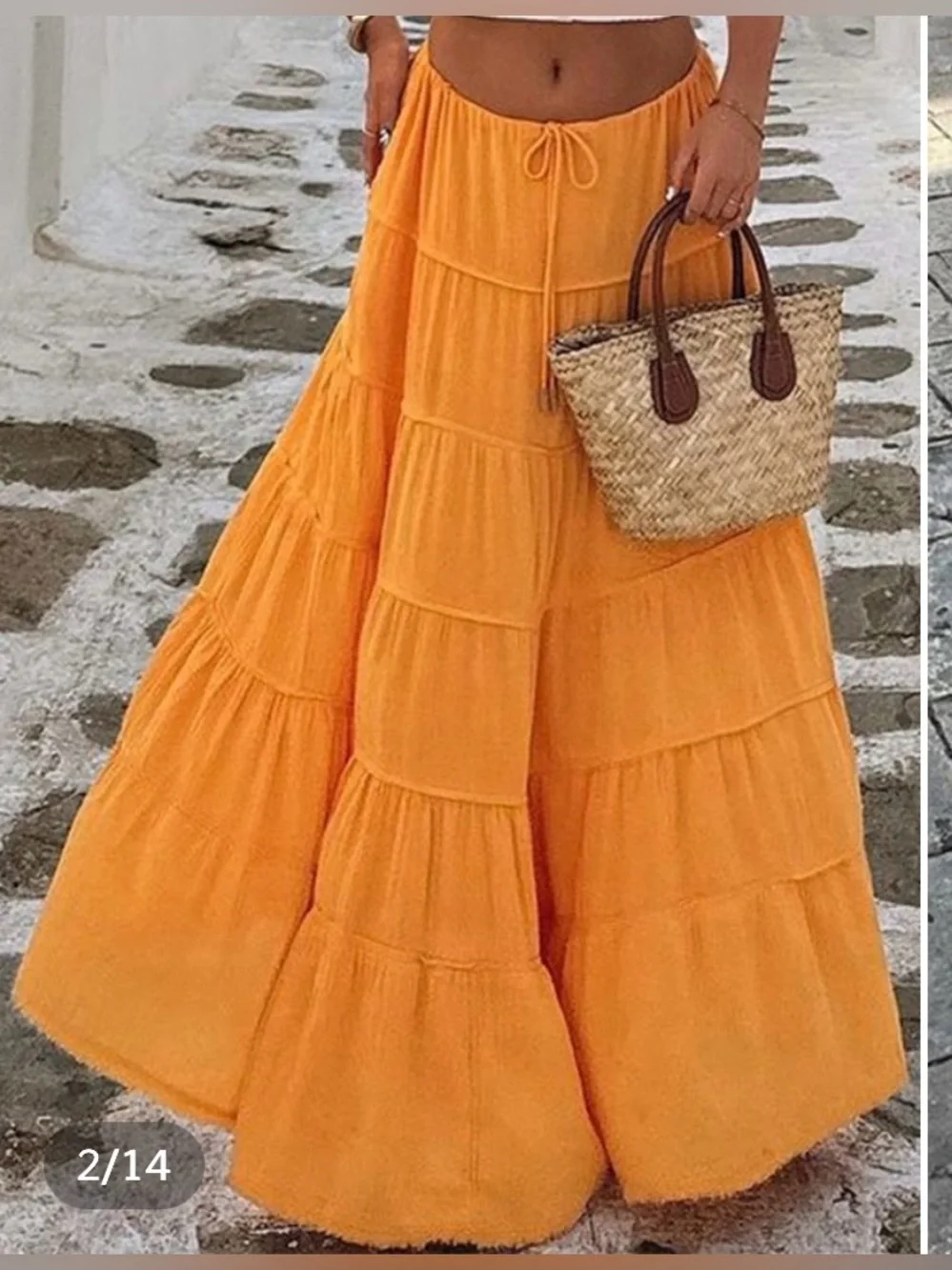 Women’s Tiered Maxi Skirt - Oran